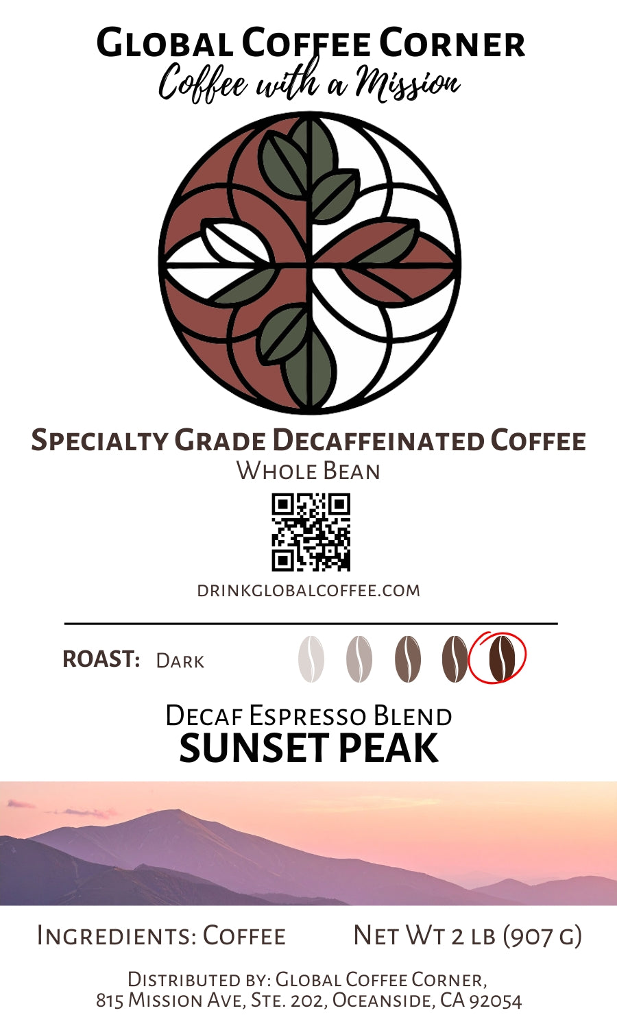 Sunset Peak - Specialty Decaf Blend